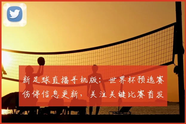 新足球直播手机版：世界杯预选赛伤停信息更新，关注关键比赛首发与赛程影响